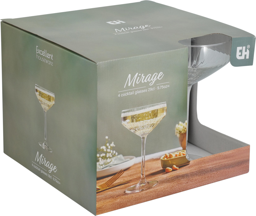 Mirage Cocktail glas 29cl 4 stuks