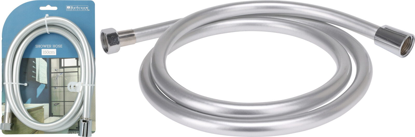 Doucheslang 150cm - Mat Zilver