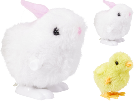 Pasen opwind dier 85x85x55mm assorti