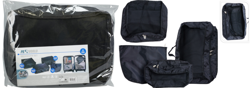 Opberg set reiskoffer 4-delig