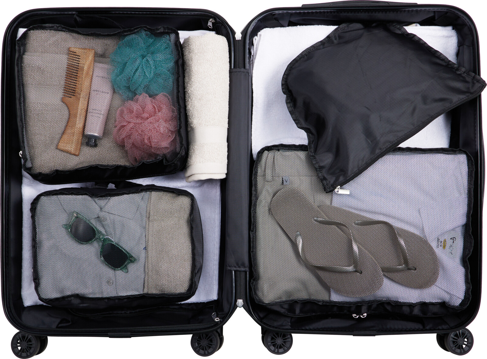 Opberg set reiskoffer 4-delig