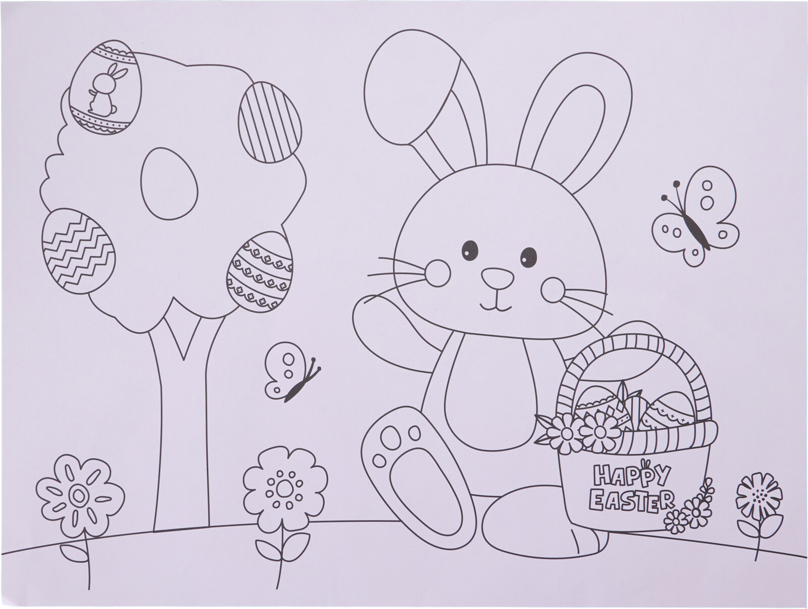 Kleur je eigen placemat pasen 4 stuks