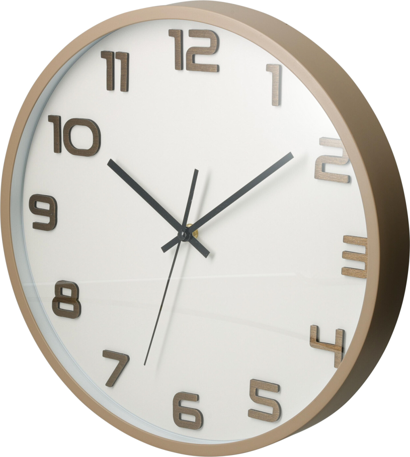 Wandklok Earth 35x4,5cm assorti