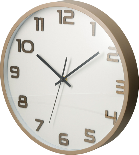 Wandklok Earth 35x4,5cm assorti