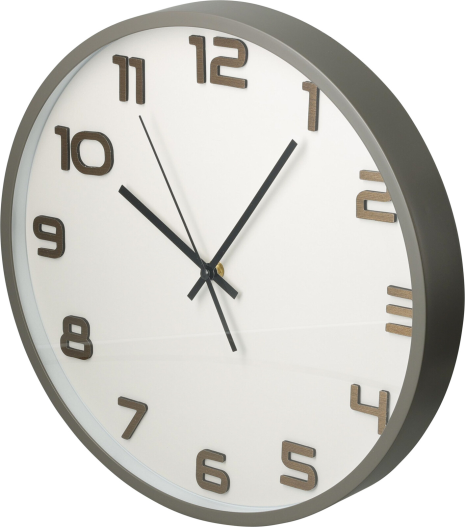 Wandklok Earth 35x4,5cm assorti