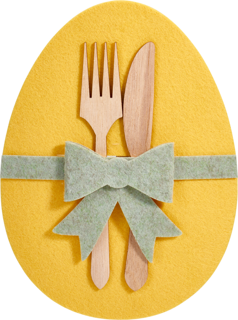 Bestekhouder Pasen vilt assorti