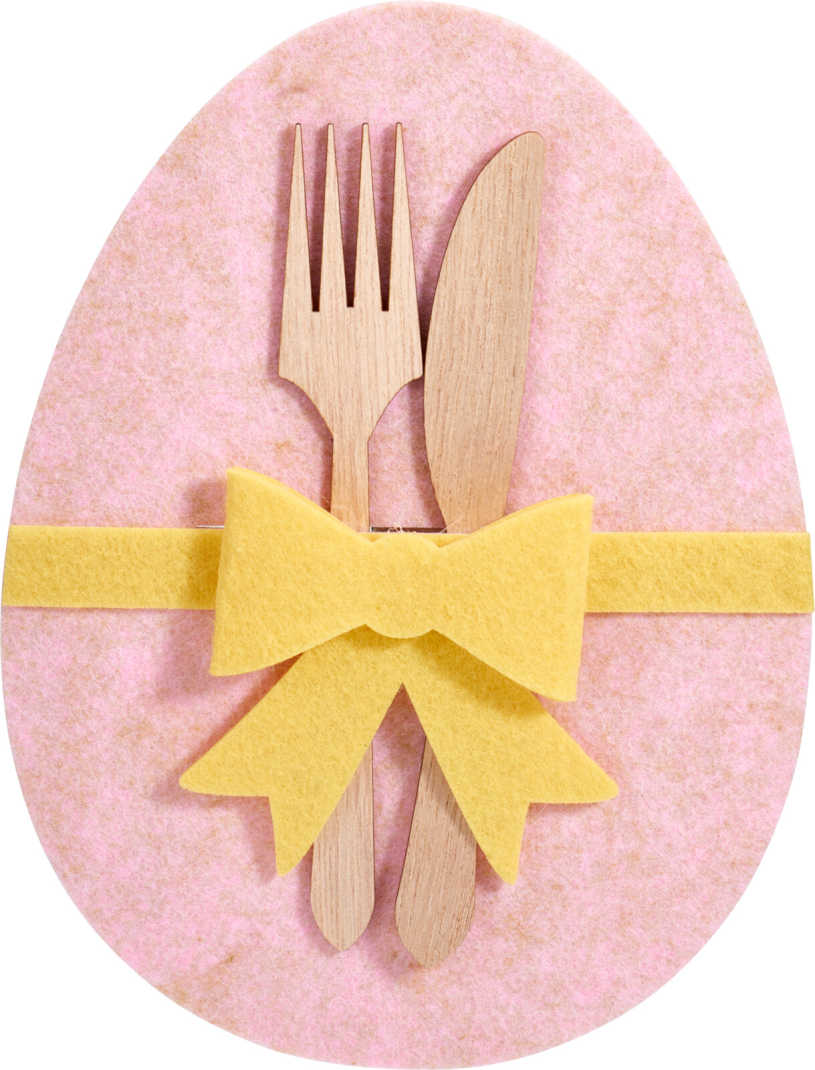 Bestekhouder Pasen vilt assorti