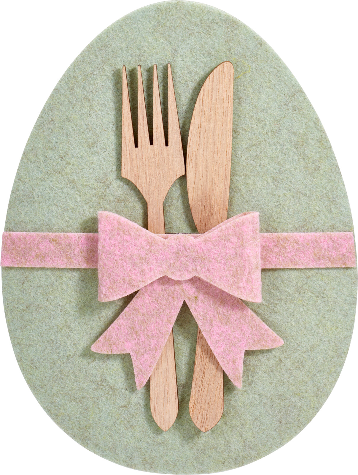 Bestekhouder Pasen vilt assorti