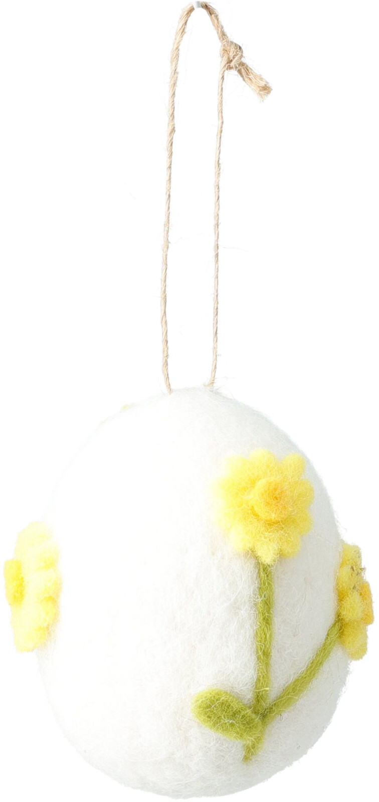 Paasei hangdeco vilt 7cm assorti