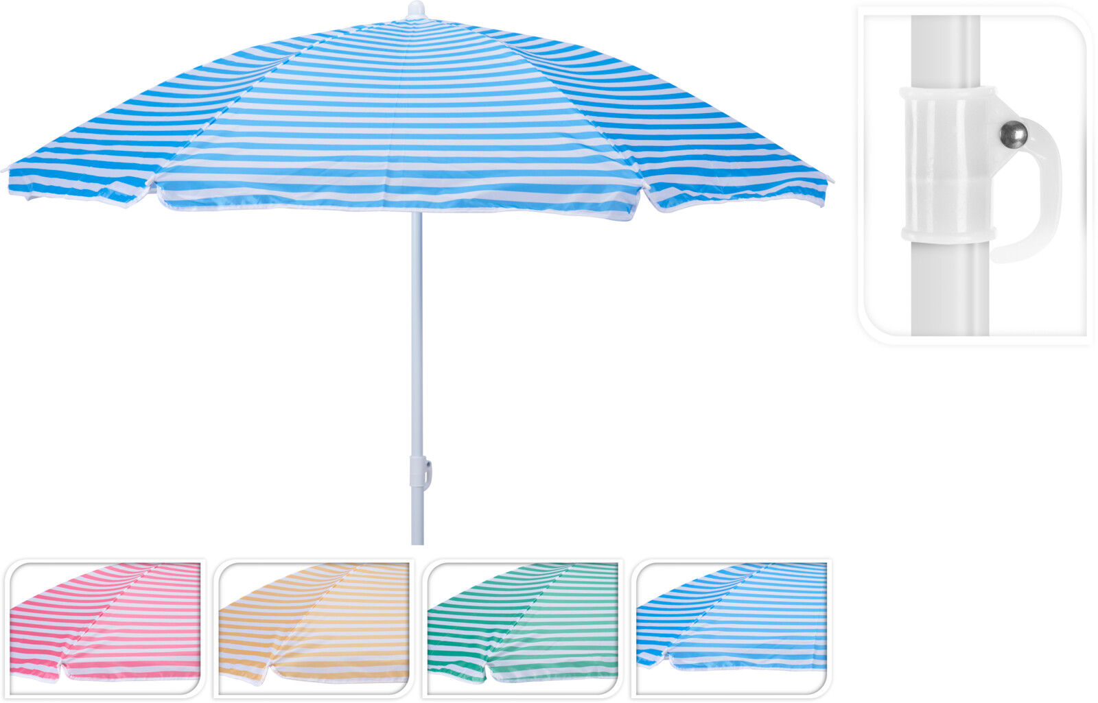 Strandparasol 150cm assorti