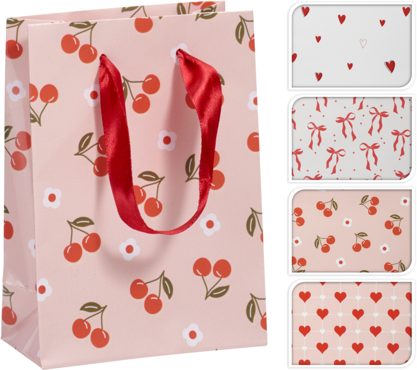 Geschenktas 4 assorti 11x16 cm