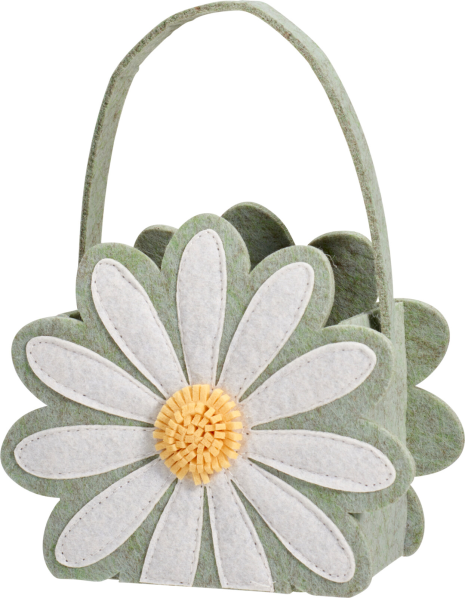 Paasmandje Flower 150x65x127mm 3 assorti