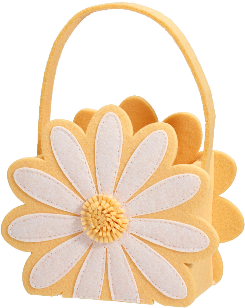 Paasmandje Flower 150x65x127mm 3 assorti