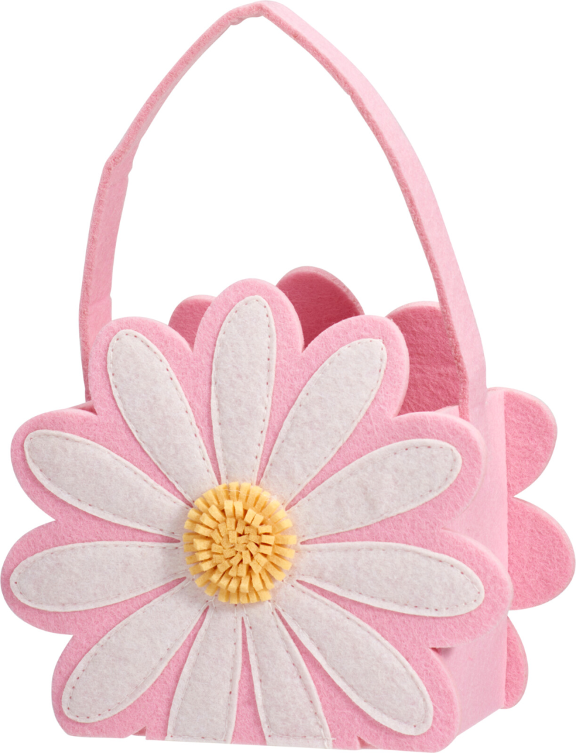 Paasmandje Flower 150x65x127mm 3 assorti