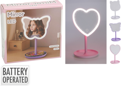 Make Up spiegel LED 3 assorti