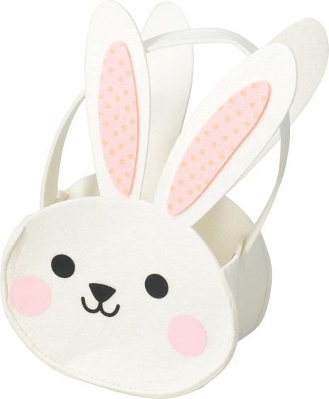 Paasmandje vilt 195x100x285mm 3 assorti