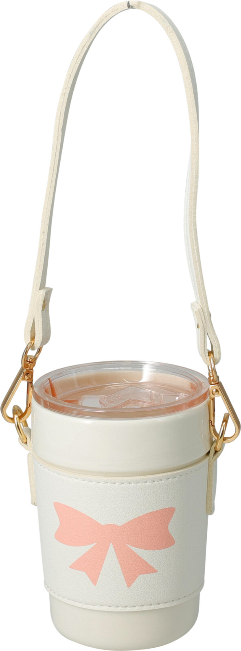 Thermobeker aardewerk 420ml met deksel en draagriem