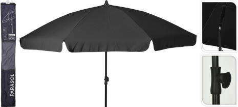 Tuinparasol 200cm - antraciet