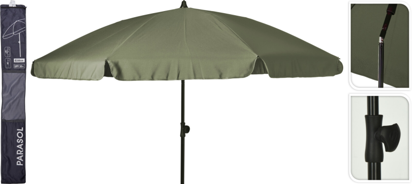 Tuinparasol 200cm - groen