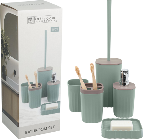 Badkametset 5-delig groen