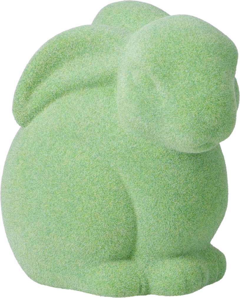 Flock Paas konijn 9x8cm assorti