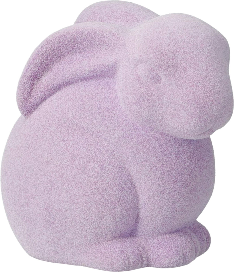 Flock Paas konijn 9x8cm assorti