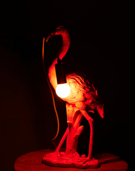 Tafellamp Flamingo roze 45cm