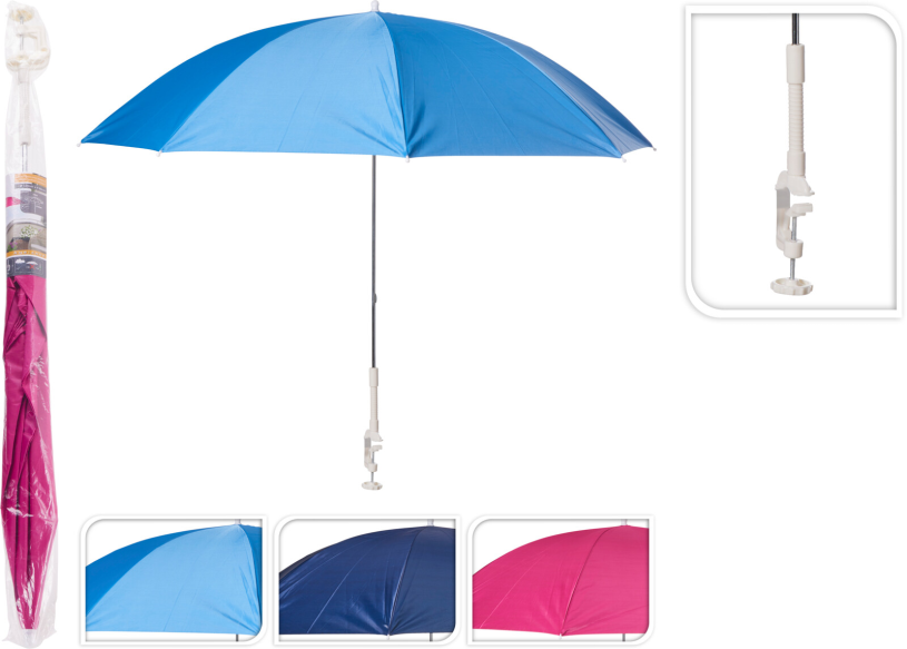 Balkon parasol 120xm assorti