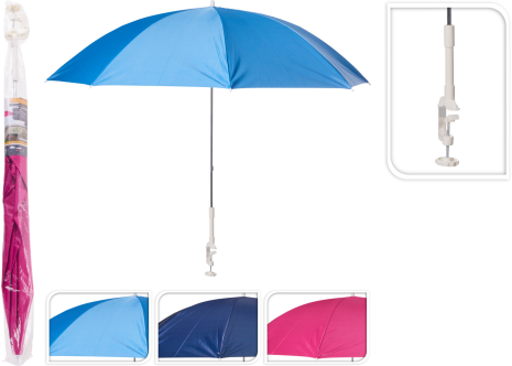 Balkon parasol 120xm assorti