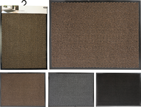 Deurmat 80x60cm 3 assorti