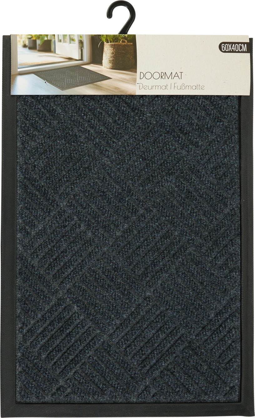 Deurmat 60x40cm 3 assorti