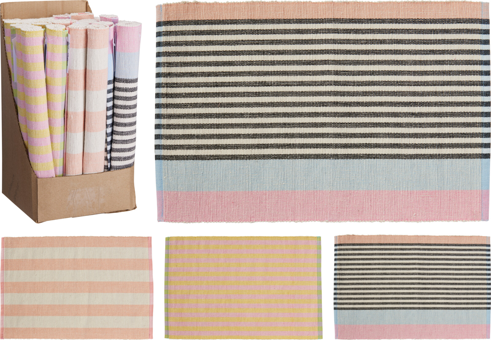 Placemat 30x45cm Pastel assorti