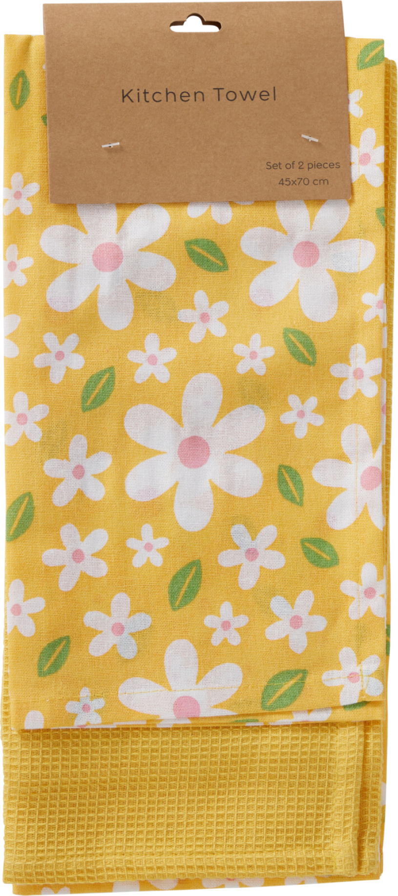 Theedoeken Flower 2 stuks assorti