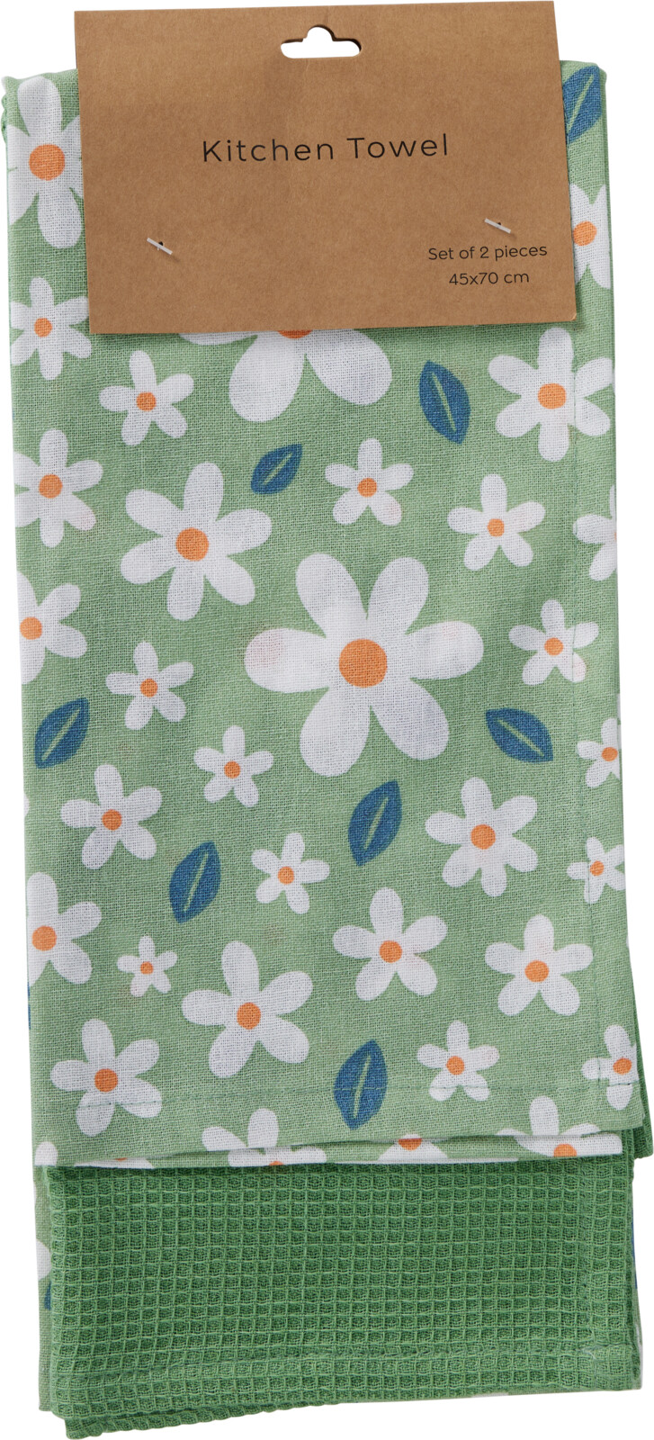 Theedoeken Flower 2 stuks assorti