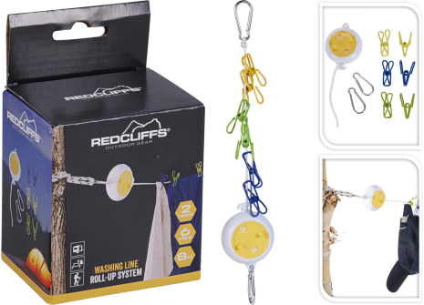 Waslijn 8m uittrekbaar