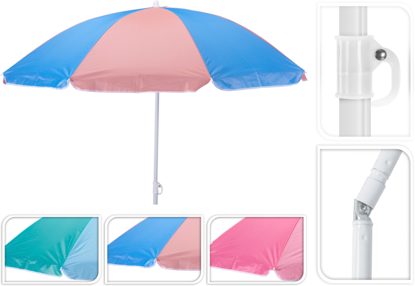 Strandparasol 160cm assorti