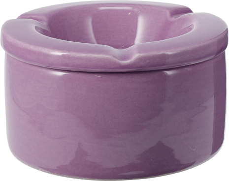 Asbak aardewerk met deksel 120x60mm