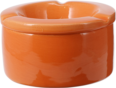 Asbak aardewerk met deksel 120x60mm