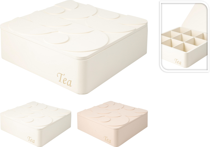 Organic Pastel theedoos 240x240mm 2 assorti