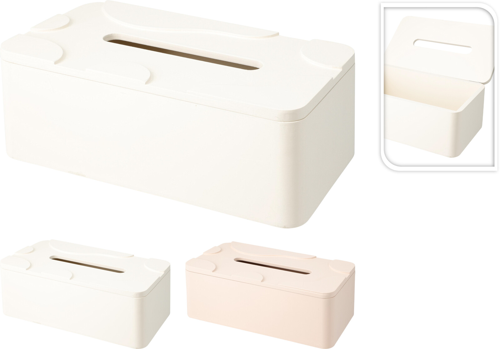 Organic Pastel tissuehouder 255x135mm 2 assorti