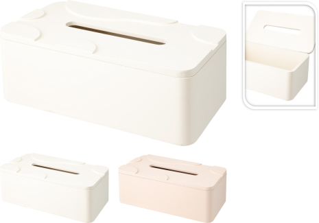 Organic Pastel tissuehouder 255x135mm 2 assorti