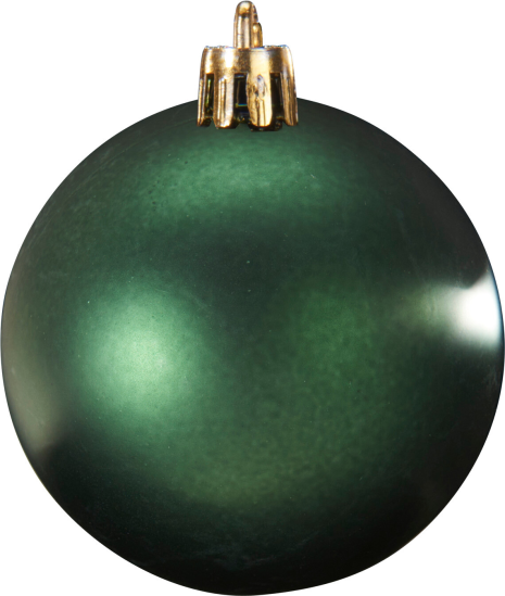 Kerstbal Onbreekbaar 5.00cm 16 stuks - Groen