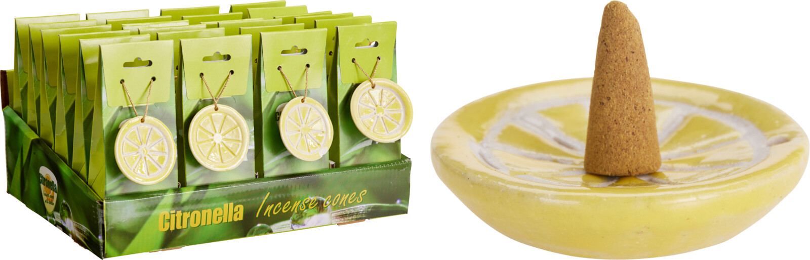 Citronella Wierook kegels 30 stuks incl. houder