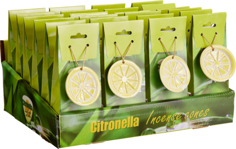 Citronella Wierook kegels 30 stuks incl. houder