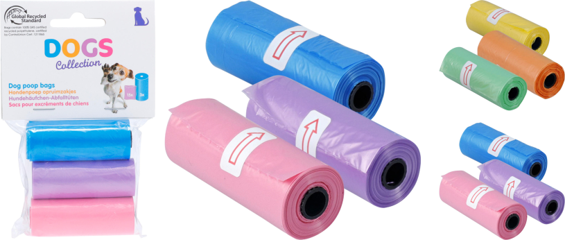 Hondenpoepzakjes 3x15 stuks