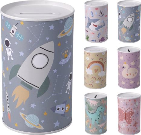 Spaarpot Kids 127x80mm assorti