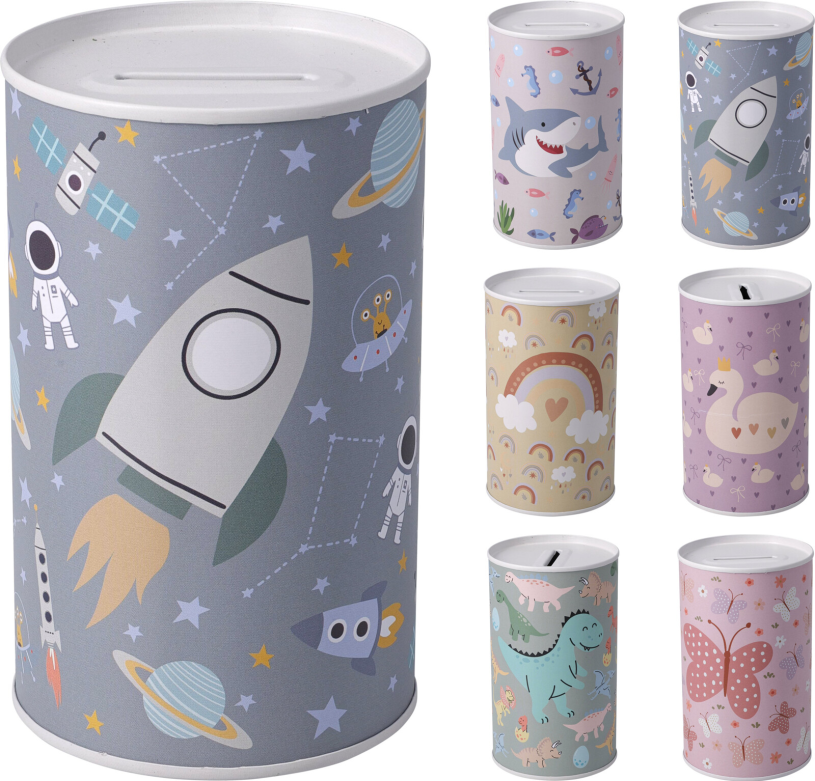Spaarpot Kids 127x80mm assorti