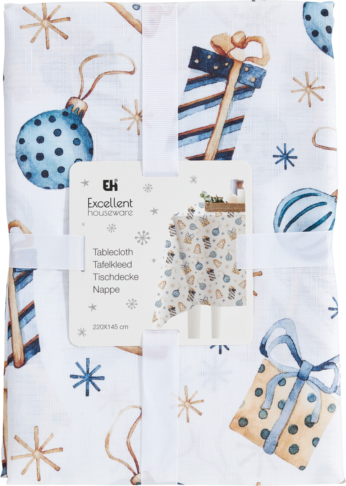Kerst Tafelkleed 145x220cm 2 assorti Color