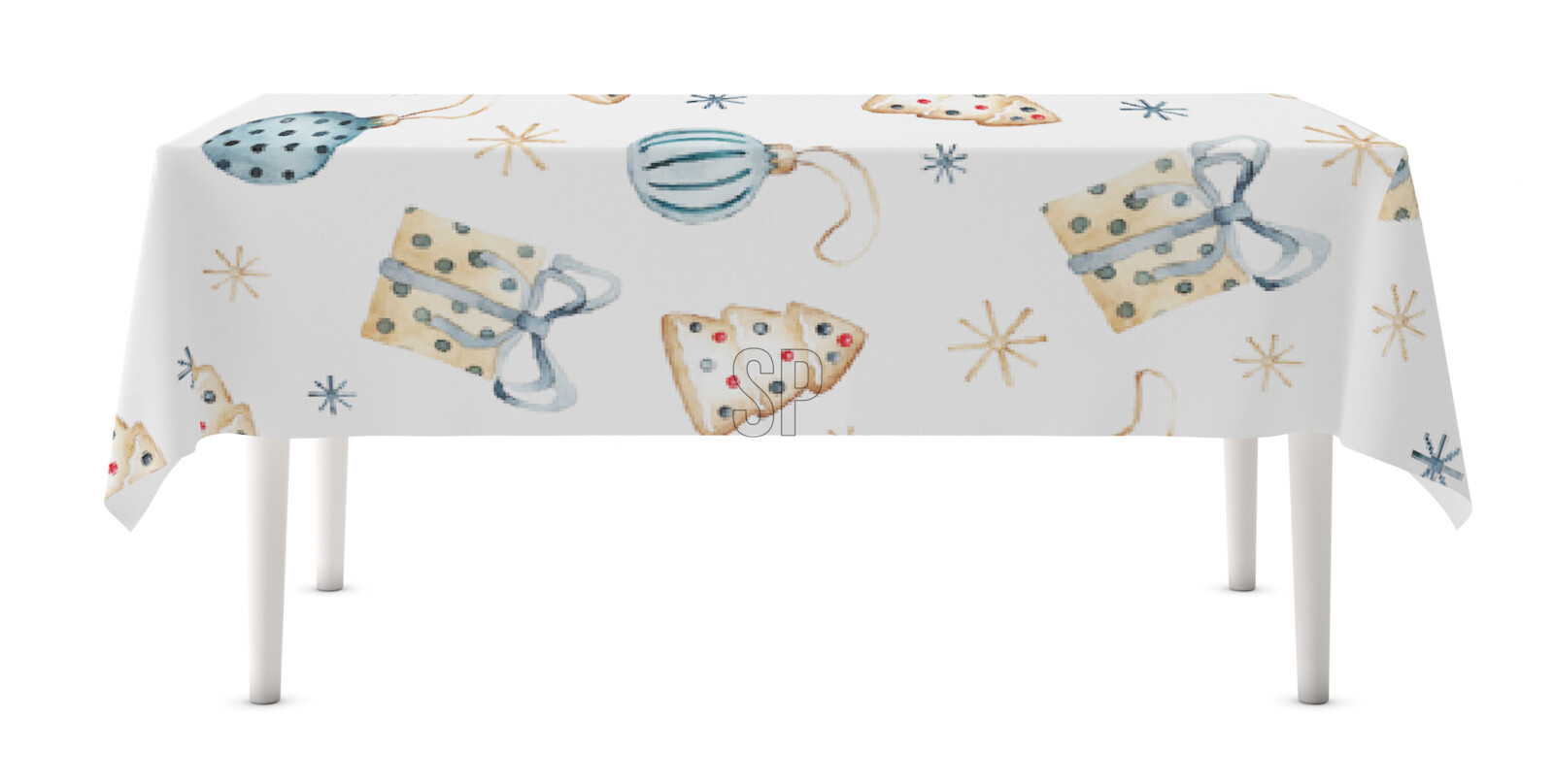 Kerst Tafelkleed 145x220cm 2 assorti Color