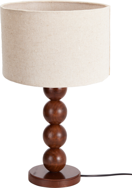Tafellamp houten voet 42x25cm